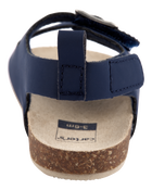 Baby Buckle Faux Cork Sandals  - Navy, image 3 of 7 slides