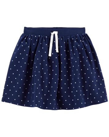 Polka Dot Jersey Skort, 