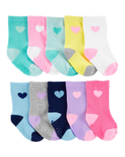 Baby 10-Pack Crew Socks, image 1 of 2 slides