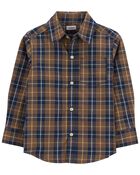 Toddler Plaid Button-Front Shirt, image 1 of 4 slides