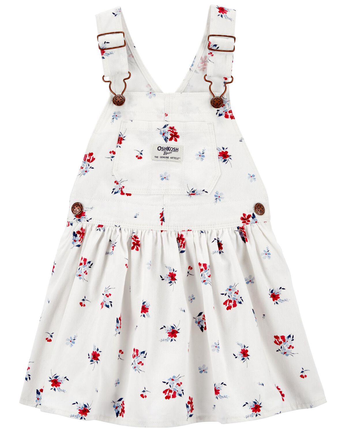Toddler Floral Print Jumper Dress