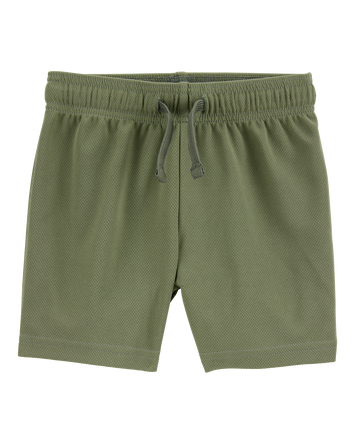 Toddler Boy Active Mesh Shorts - Green, 