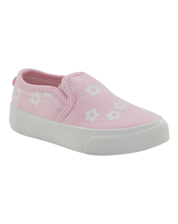 Toddler Slip-On Floral Sneakers - Pink, 