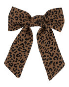 Leopard Hair Bow Clip, image 1 of 2 slides