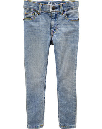 Baby Sun Faded Light Wash Skinny-Leg Jeans, 