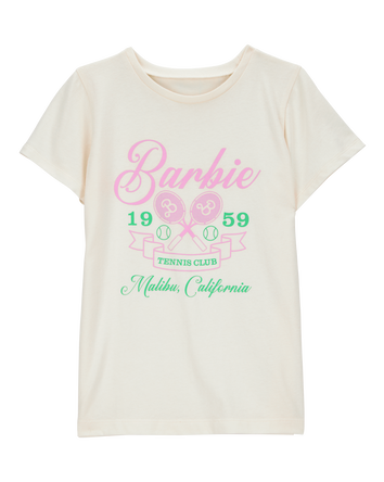 Kid Barbie™ 'Tennis Club' Short-Sleeve Graphic Tee - Ivory, 