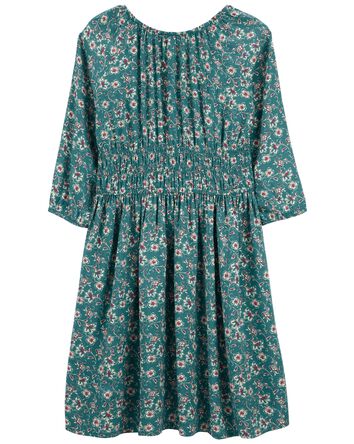 Kid Floral Print LENZING™ ECOVERO™ Dress, 