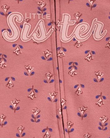 Baby Little Sister 2-Way Zip Cotton Sleep & Play, 