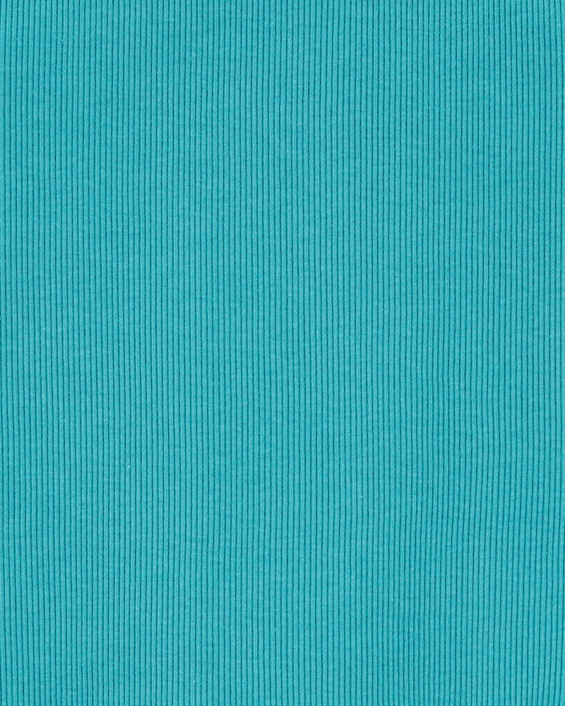 Toddler Ribbed Double Dutch Tank - Turquoise, image 2 of 3 slides