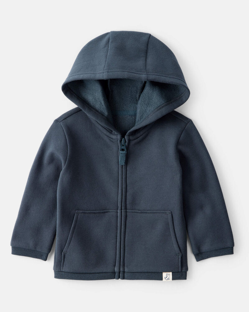 Baby Boy Long-Sleeve Zip-Up Jacket - Navy, image 1 of 4 slides