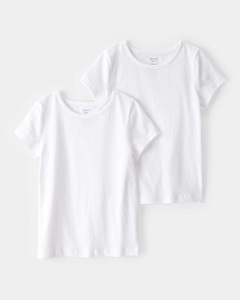 Kid 2-Pack Cotton Undershirts, image 3 of 4 slides
