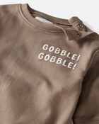 Baby Gobble Gobble Organic Cotton Bubble Bodysuit, image 2 of 4 slides