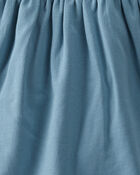 Toddler Organic Cotton Pocket Dress in Cottage Blue, image 4 of 5 slides