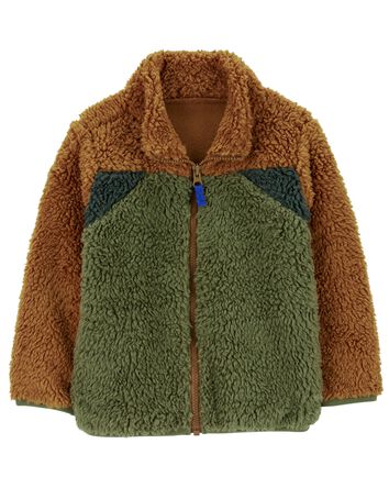 Sherpa Fleece Zip-Up Jacket, 