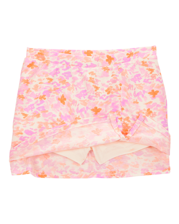 Girls Floral Golf Skort - Pink, 