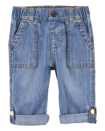 Baby Roll-Up Cuff Jeans - Blue, 