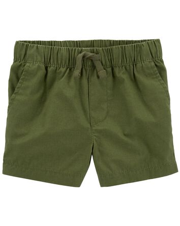 Pull-On Poplin Shorts, 