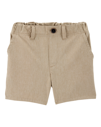 Toddler 3-Pack Active Pull-On Uniform Shorts - Khaki, 