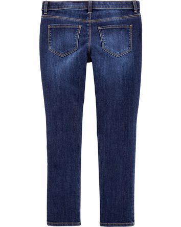 Kid Dark Wash Plus-Fit Skinny-Leg Jeans, 