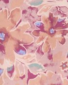 Kid Cotton Floral Print Stretch Leggings, image 3 of 4 slides
