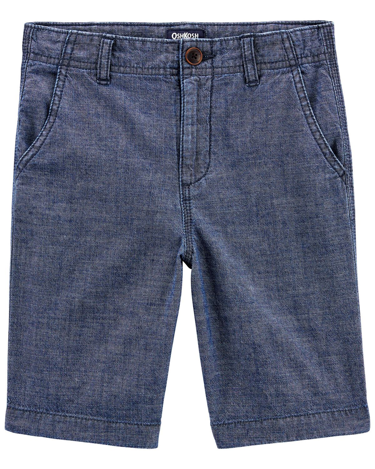 Blue Kid Chambray Shorts