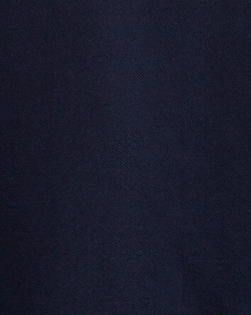 Toddler Navy Piqué Polo Shirt, 