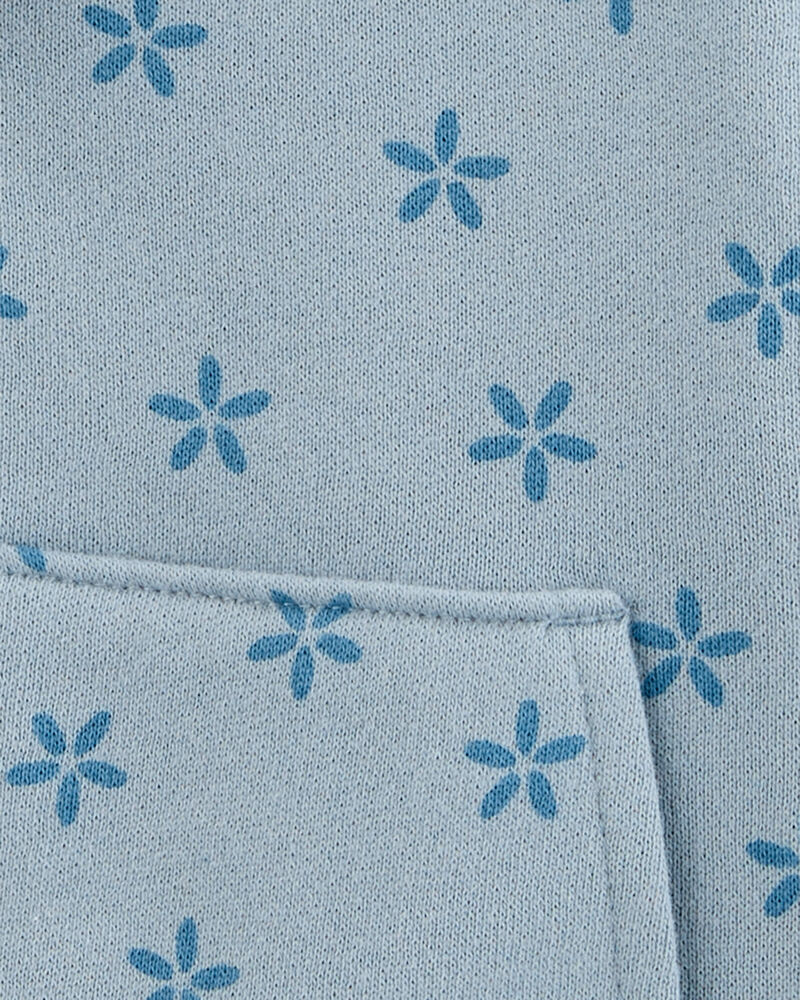 Baby Floral Zip-Up Fleece Hoodie, image 2 of 3 slides