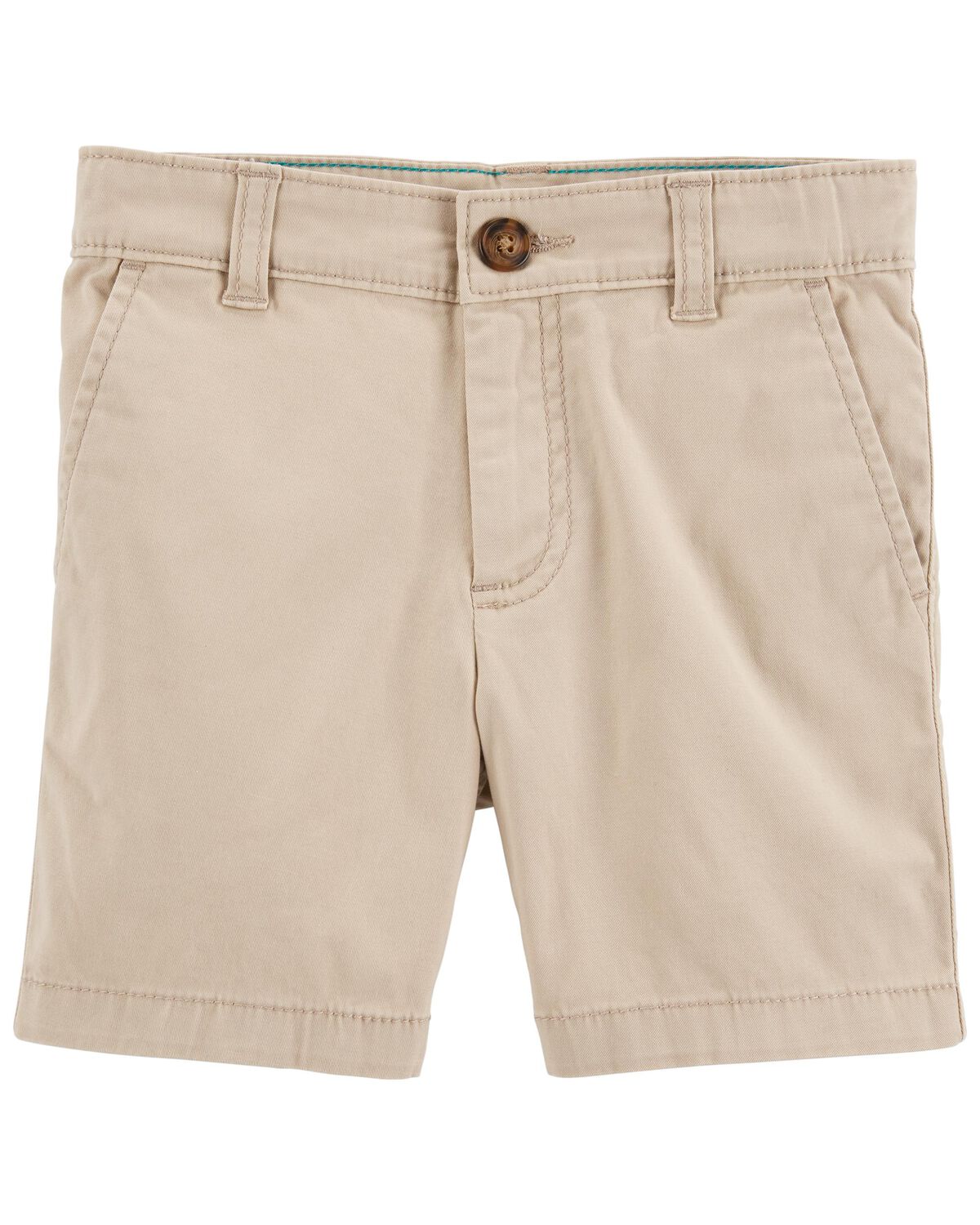 Khaki Baby Flat-Front Shorts | oshkosh.com