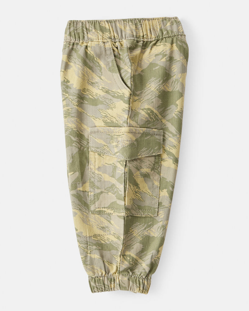 Baby Boy Cotton Fashion Cargo Pants - Camo, image 3 of 5 slides