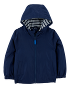 Baby Solid Windbreaker Jacket - Navy, image 1 of 3 slides