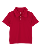 Toddler 3-Pack Active Uniform Polo Shirts in Moisture Wicking BeCool™ Fabric - Red, image 2 of 3 slides