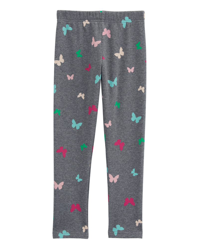 Kid 2-Piece Butterfly Sweathsirt & Fleece Leggings Set, image 5 of 7 slides