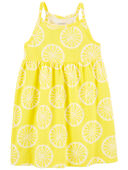 Yellow - Toddler Lemon Tank Dress