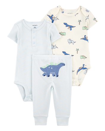Baby 3-Piece Dinosaur Little Outfit Set, 