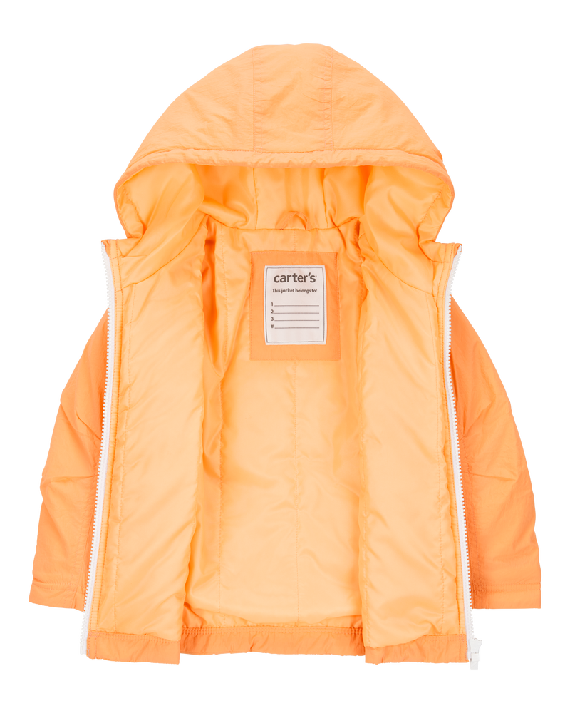 Toddler Midweight Athletic Jacket - Orange, image 2 of 3 slides