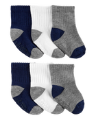 Baby 6-Pack Crew Socks, image 1 of 2 slides