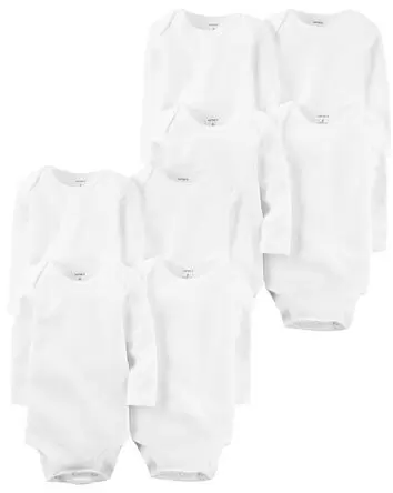 Baby 8-Pack Cotton Bodysuits, 