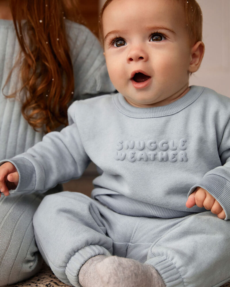 Baby Snuggle Weather Fleece Pullover, image 3 of 4 slides