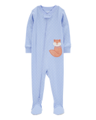 Toddler 1-Piece Fox 100% Snug Fit Cotton Footie Pajamas, image 1 of 4 slides