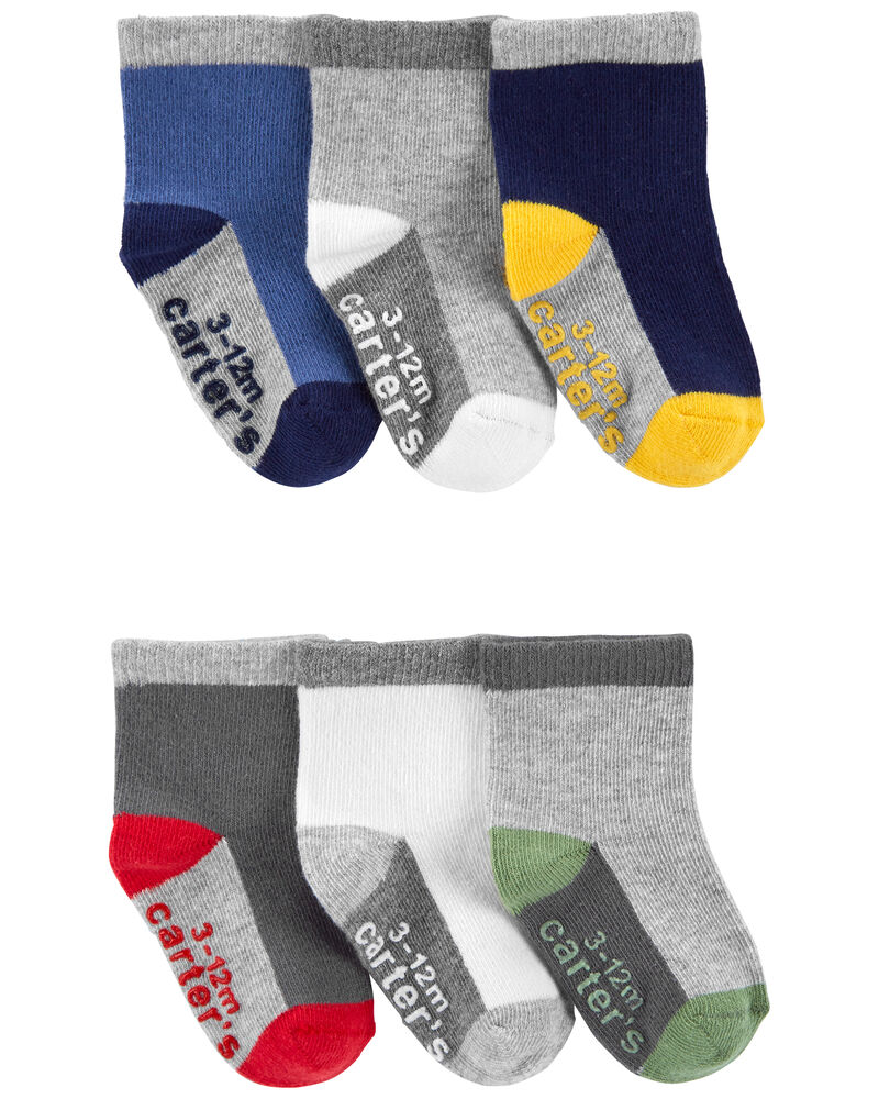 Baby 6-Pack Socks, image 1 of 1 slides
