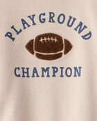Toddler Boy Football Long-Sleeve Tee & Pant Set, image 4 of 7 slides