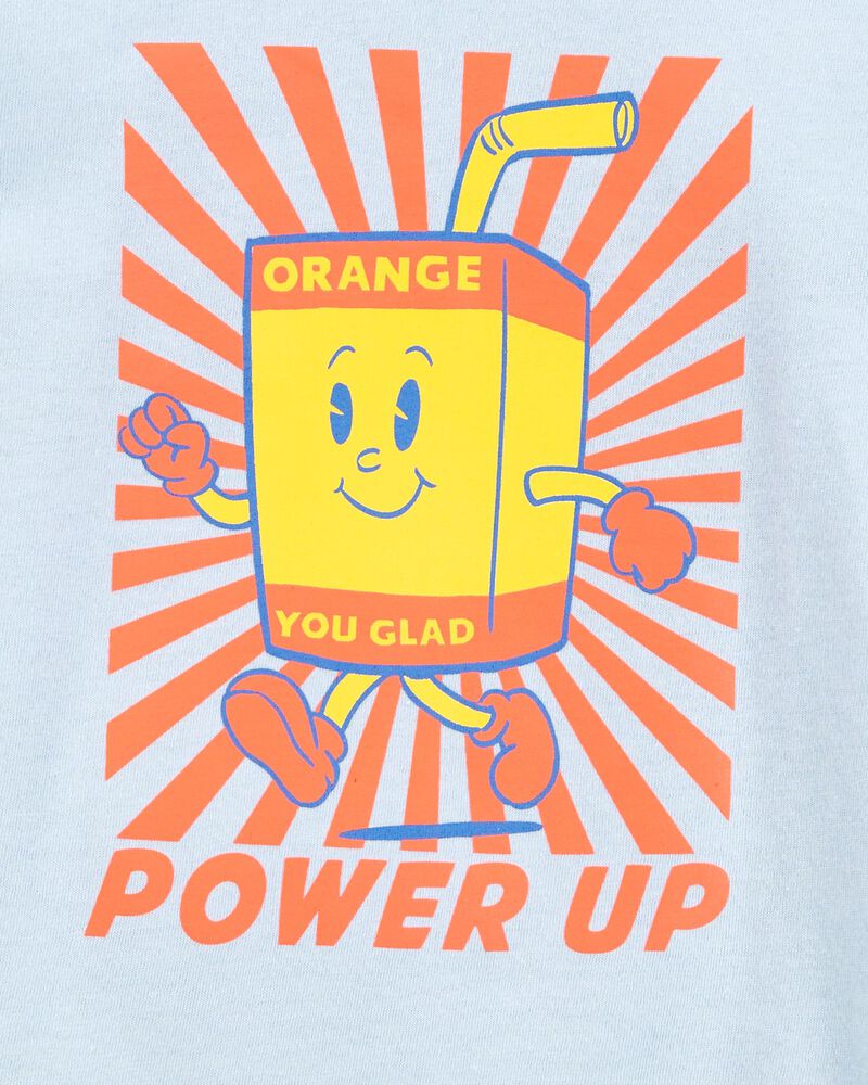 Toddler Power Up Long-Sleeve Graphic Tee - Blue, image 2 of 3 slides