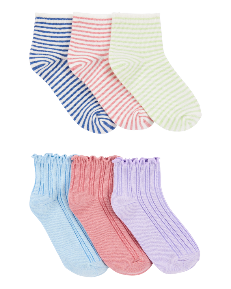 Kid 6-Pack Ankle Socks, image 1 of 2 slides