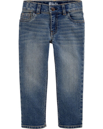 Toddler Medium Faded Wash Classic Jeans, 