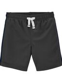Grey - Toddler Athletic Mesh Shorts