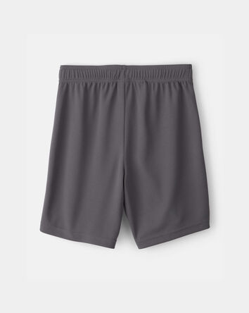 Boys Mesh Active Shorts - Grey, 
