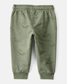 Baby Boy Dinosaur French Terry Jogger - Green, image 2 of 4 slides