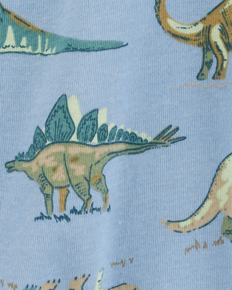Toddler 1-Piece Dinosaur 100% Snug Fit Cotton Footless Pajamas, image 2 of 4 slides