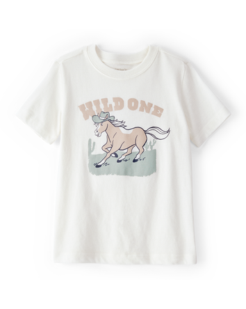 Toddler Boy Wild One Short-Sleeve Graphic Tee - White, 