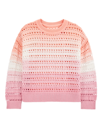Kid 2-Piece Ombre Pullover Sweater & Utility Short Set, 